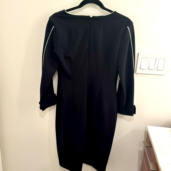 Calvin Klein - Black Dress with Bow Sleeves - Picture 8 of 10